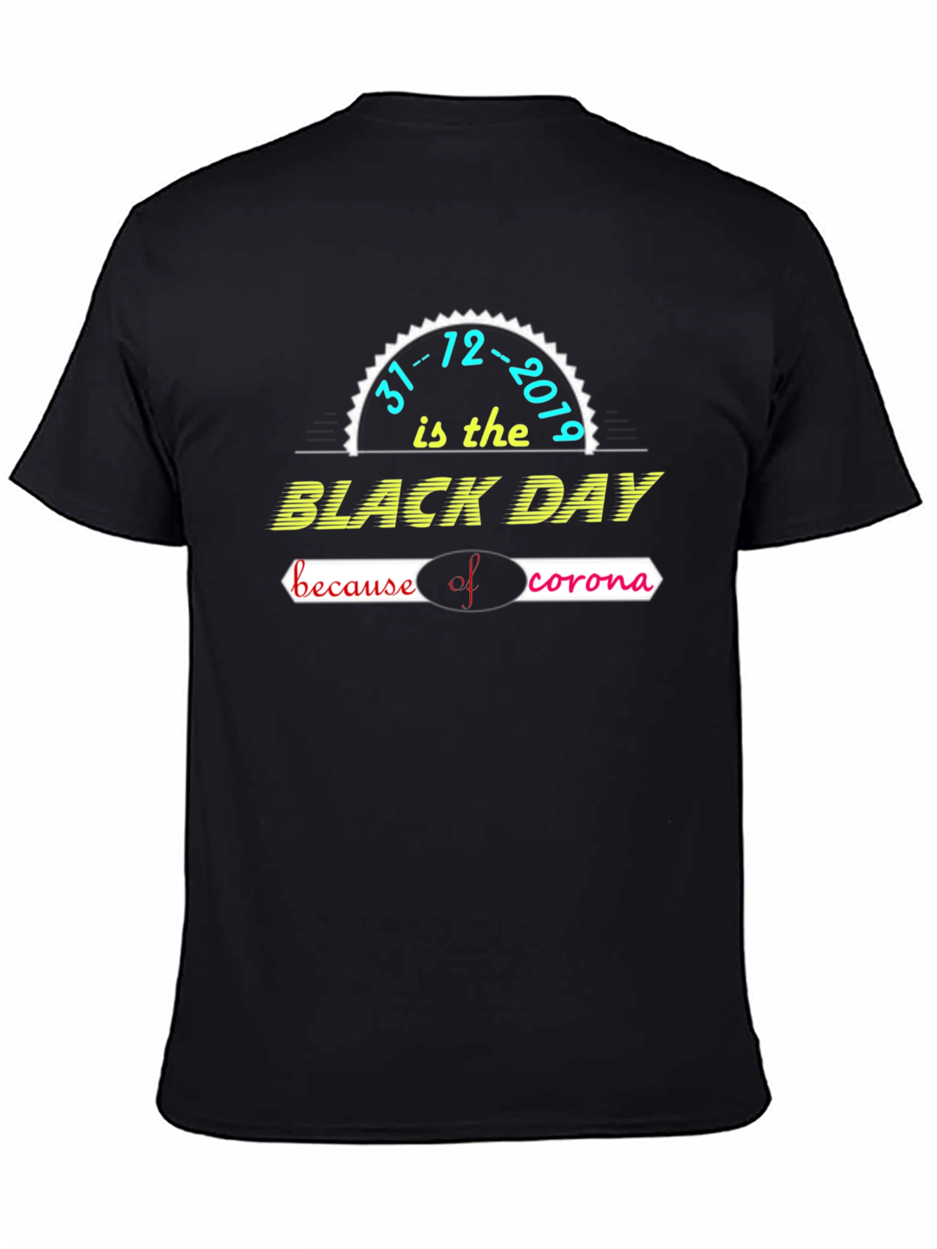 Black Day Corona Virus Graphic T-Shirt