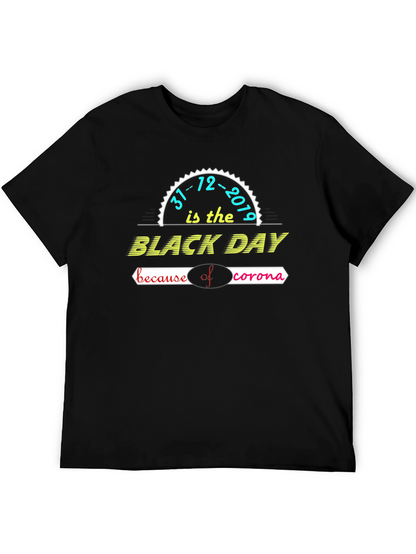 Black Day Corona Virus Graphic T-Shirt