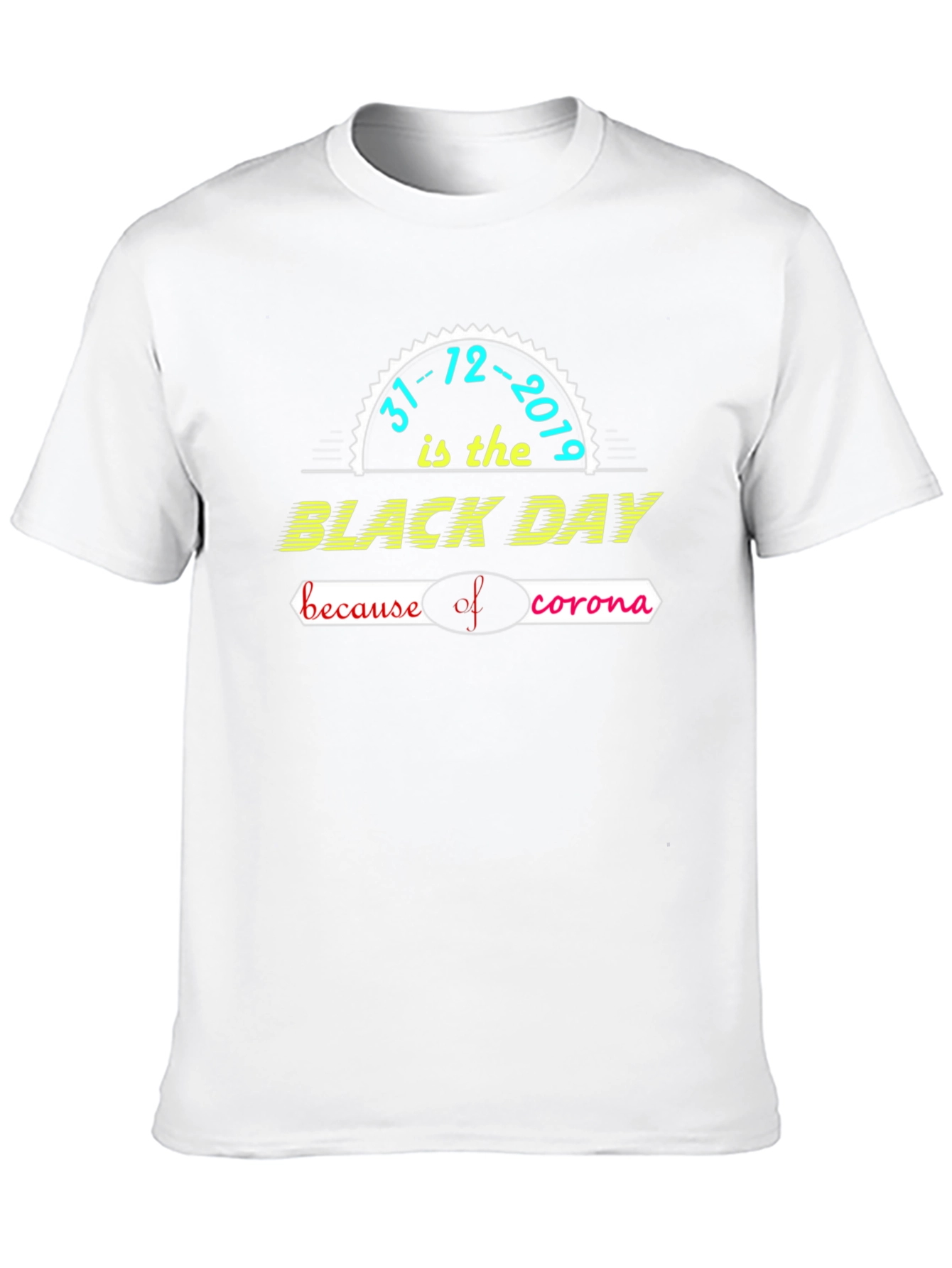 Black Day Corona Virus Graphic T-Shirt
