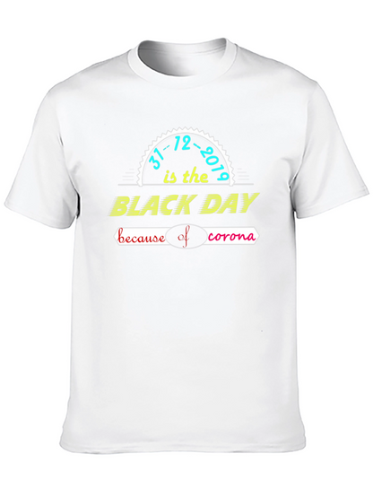 Black Day Corona Virus Graphic T-Shirt