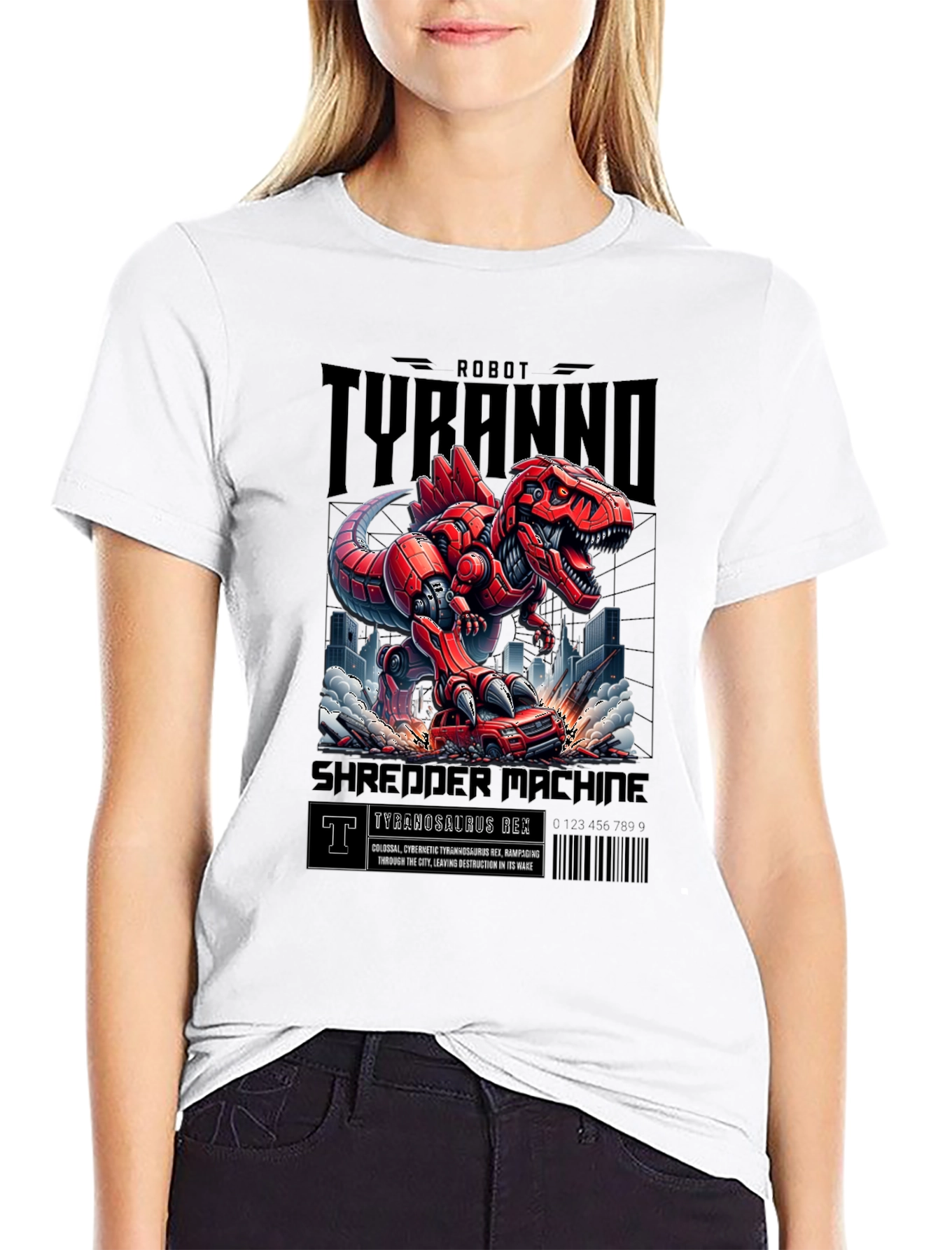 Robot Tyranno Shredder Machine T-Shirt