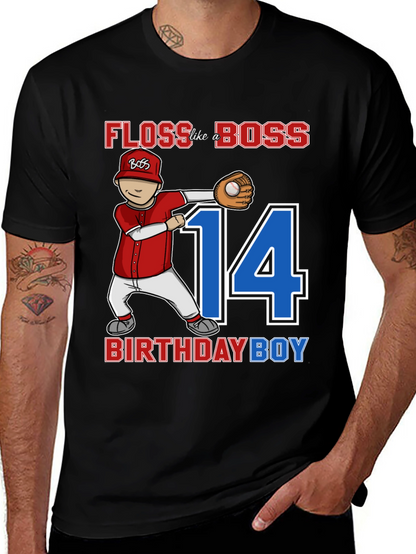 Floss Like A Boss Birthday Boy T-Shirt