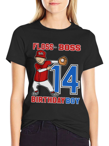 Floss Like A Boss Birthday Boy T-Shirt