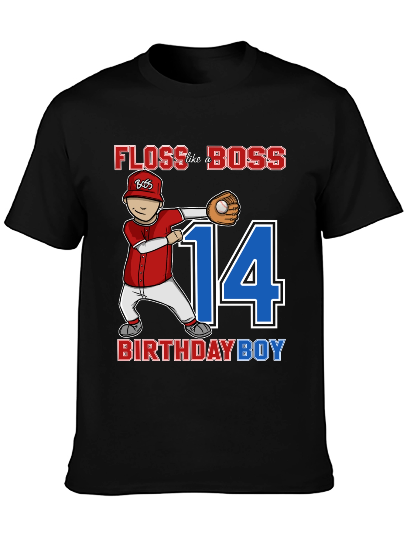 Floss Like A Boss Birthday Boy T-Shirt