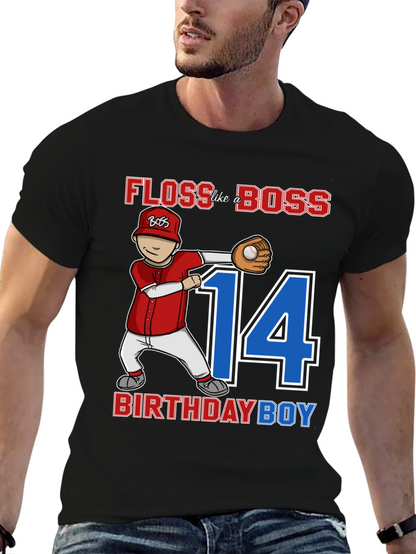 Floss Like A Boss Birthday Boy T-Shirt