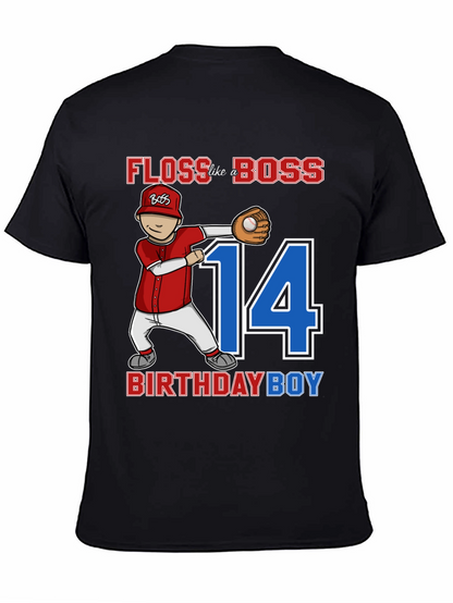 Floss Like A Boss Birthday Boy T-Shirt