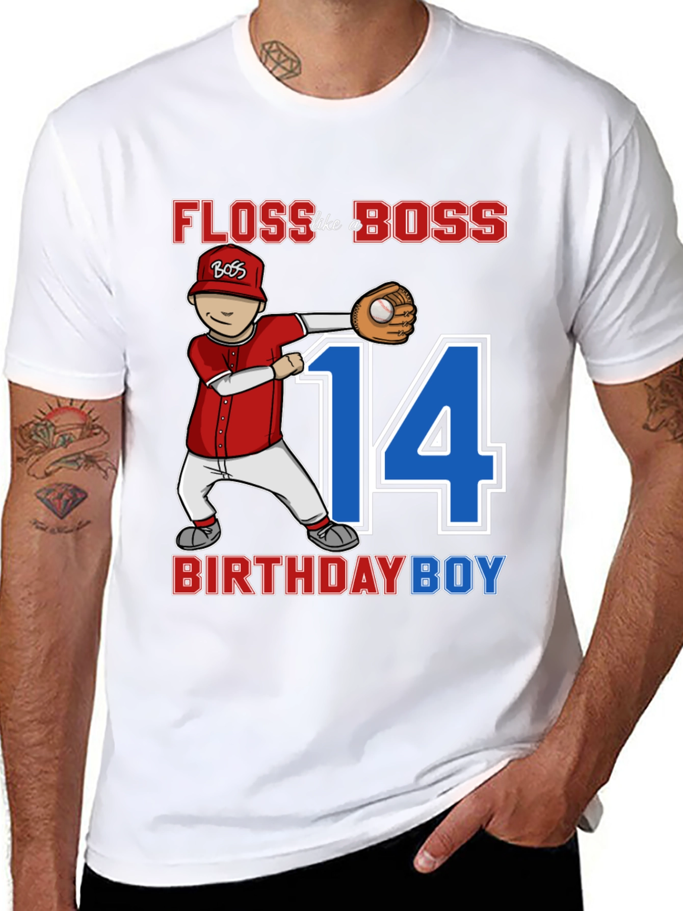 Floss Like A Boss Birthday Boy T-Shirt