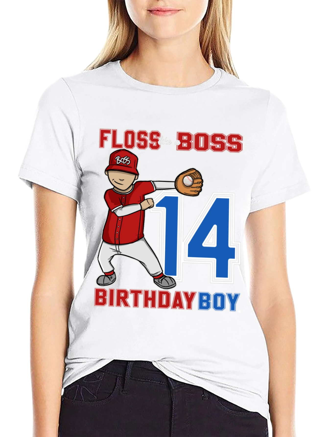 Floss Like A Boss Birthday Boy T-Shirt
