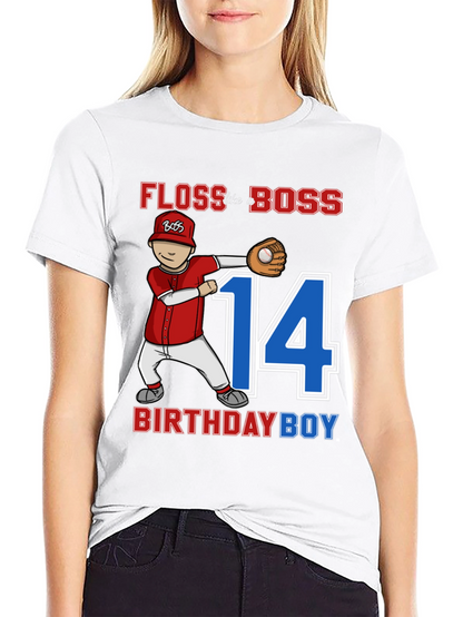 Floss Like A Boss Birthday Boy T-Shirt