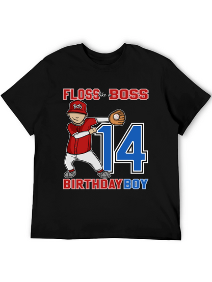 Floss Like A Boss Birthday Boy T-Shirt