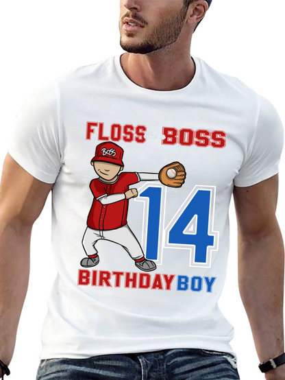 Floss Like A Boss Birthday Boy T-Shirt