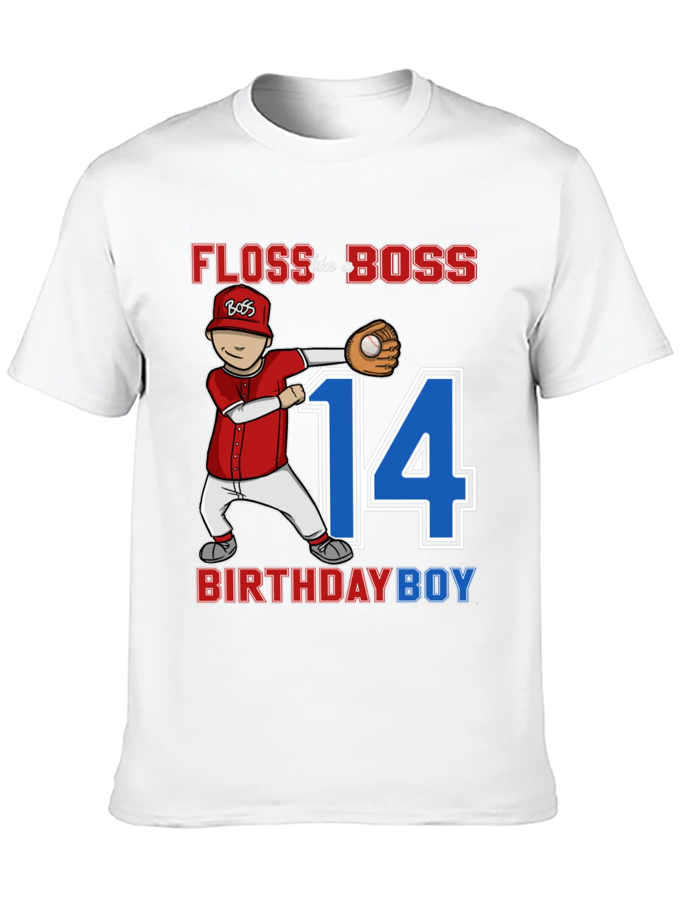 Floss Like A Boss Birthday Boy T-Shirt
