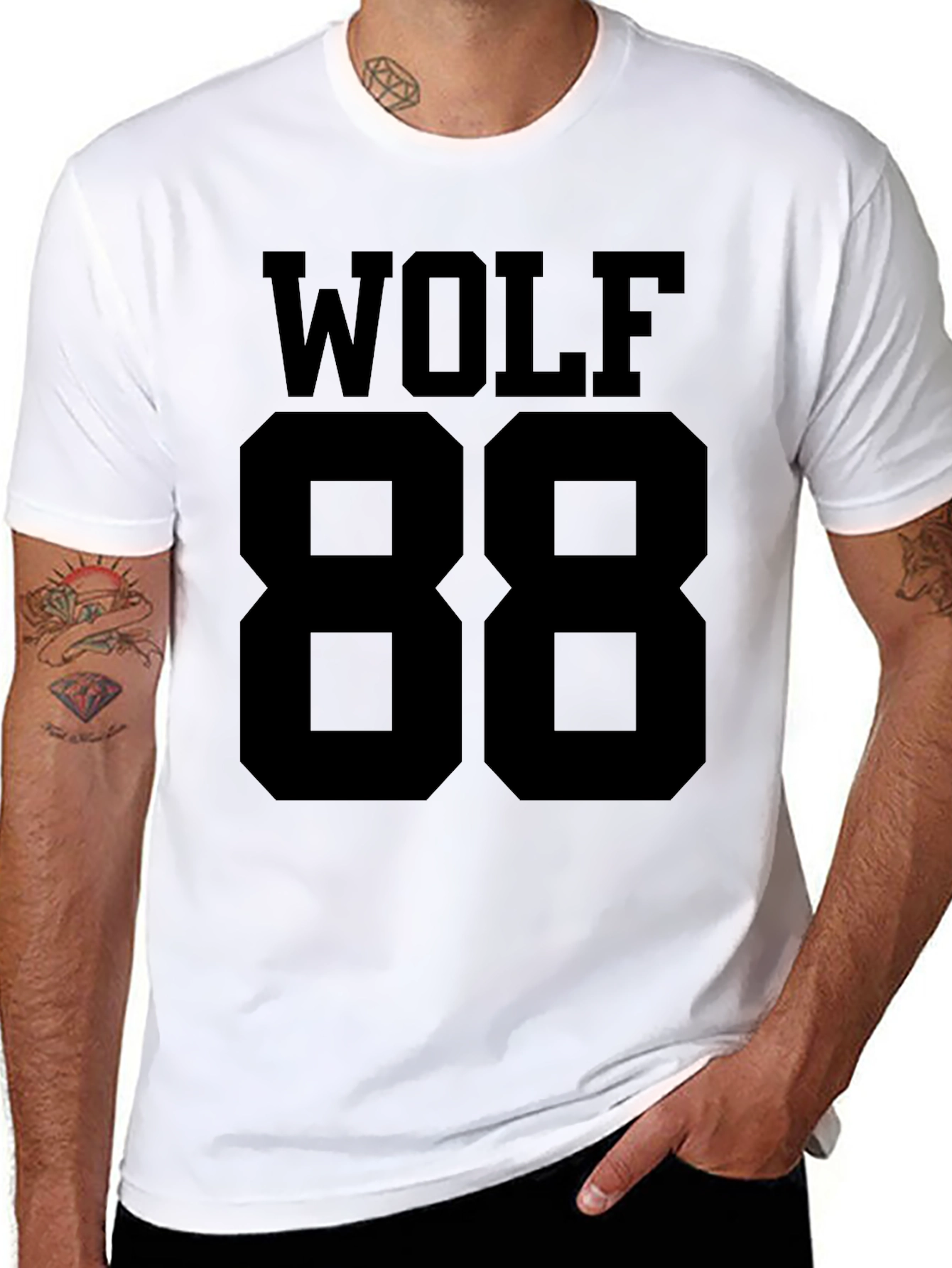 Wolf 88 Black T-Shirt
