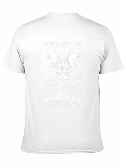 Cat Lover T-Shirt - Empty Heart Design