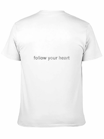Follow Your Heart Black Graphic Tee