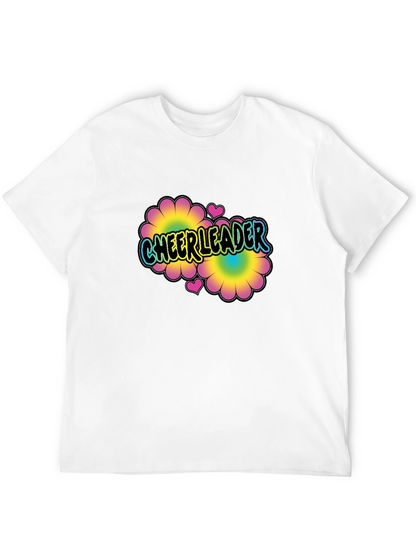 Cheerleader Flower Power T-Shirt Black