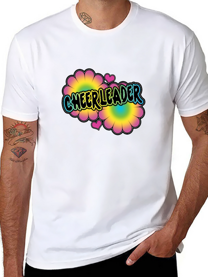 Cheerleader Flower Power T-Shirt Black