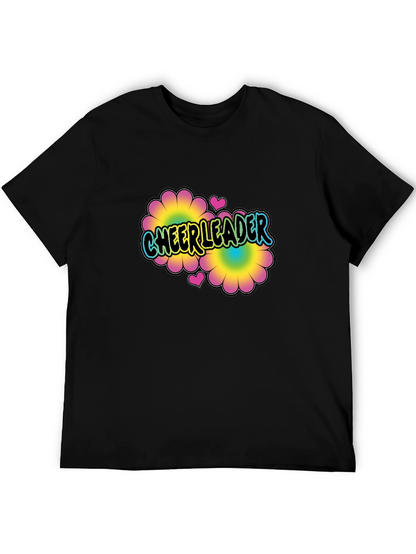 Cheerleader Flower Power T-Shirt Black