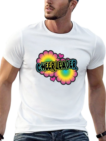 Cheerleader Flower Power T-Shirt Black