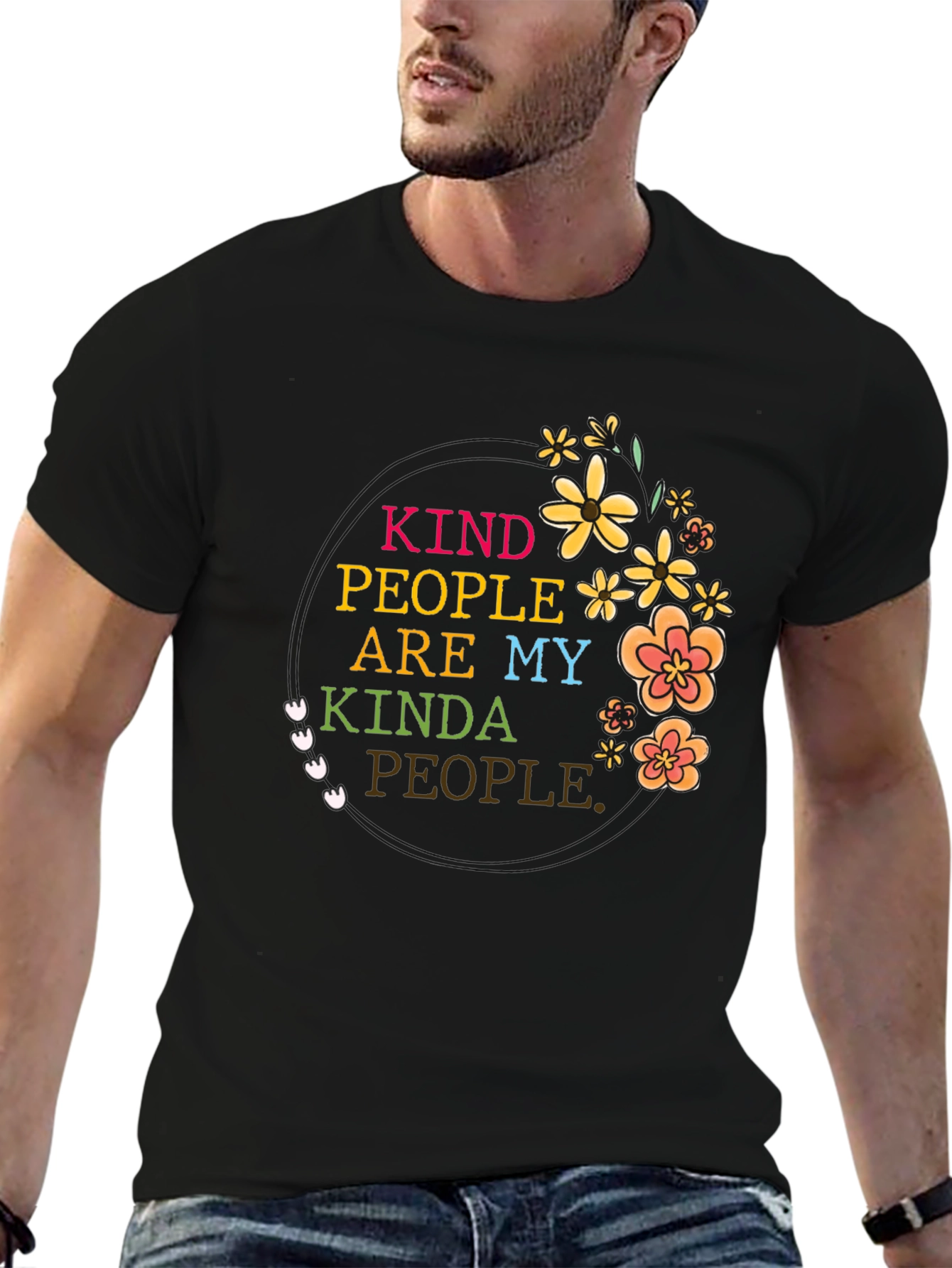 Kind People Flower Graphic Tee