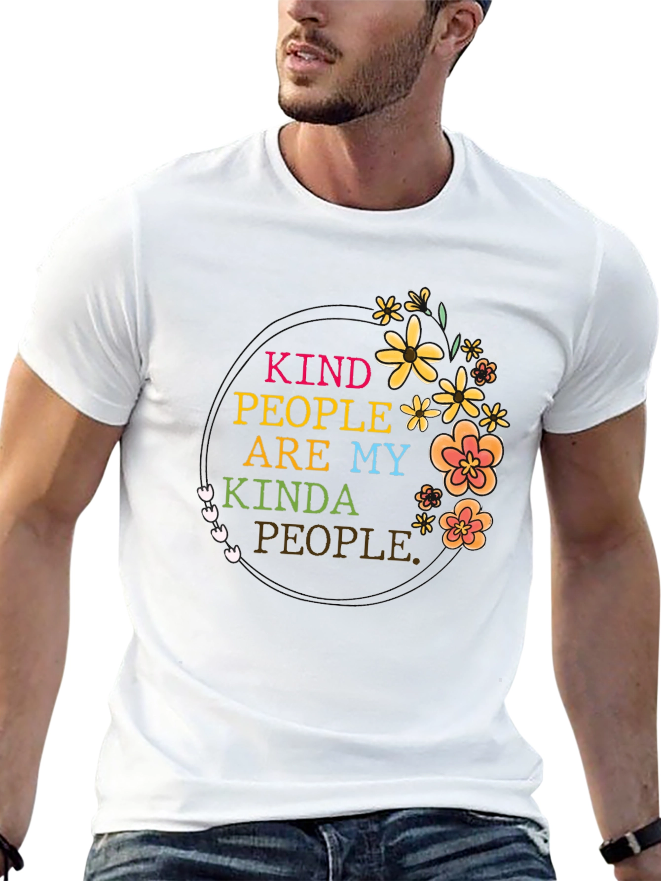 Kind People Flower Graphic Tee