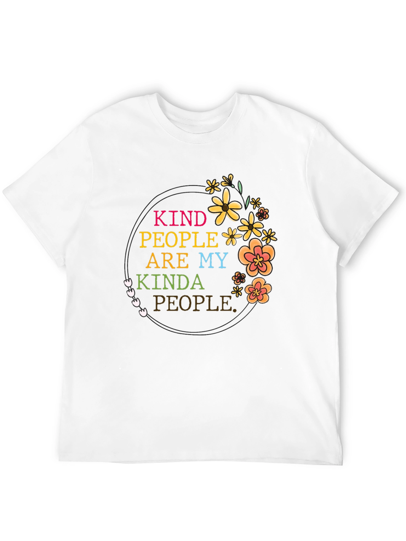 Kind People Flower Graphic Tee