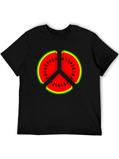 Watermelon Peace Sign Graphic Tee