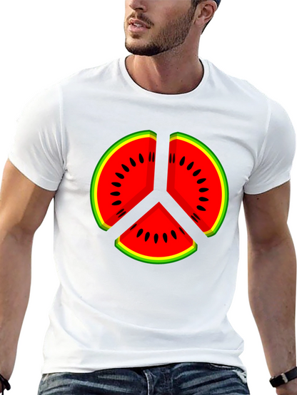 Watermelon Peace Sign Graphic Tee