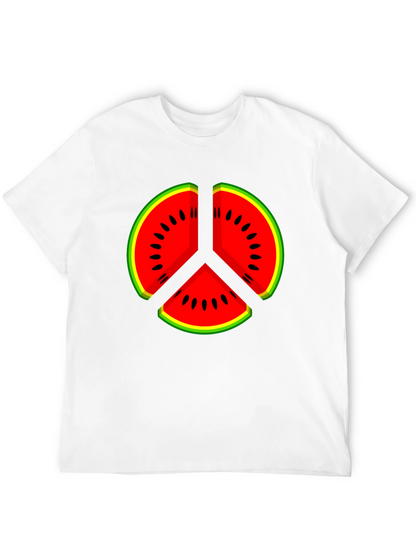 Watermelon Peace Sign Graphic Tee