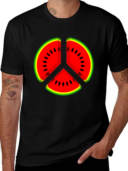 Watermelon Peace Sign Graphic Tee