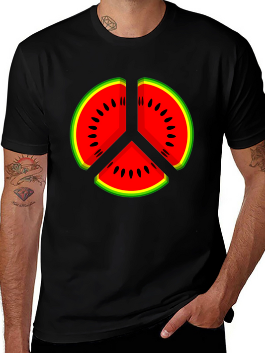 Watermelon Peace Sign Graphic Tee