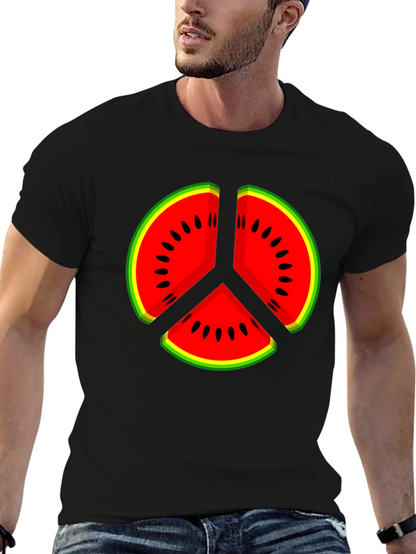 Watermelon Peace Sign Graphic Tee