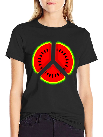 Watermelon Peace Sign Graphic Tee