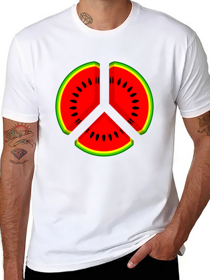 Watermelon Peace Sign Graphic Tee