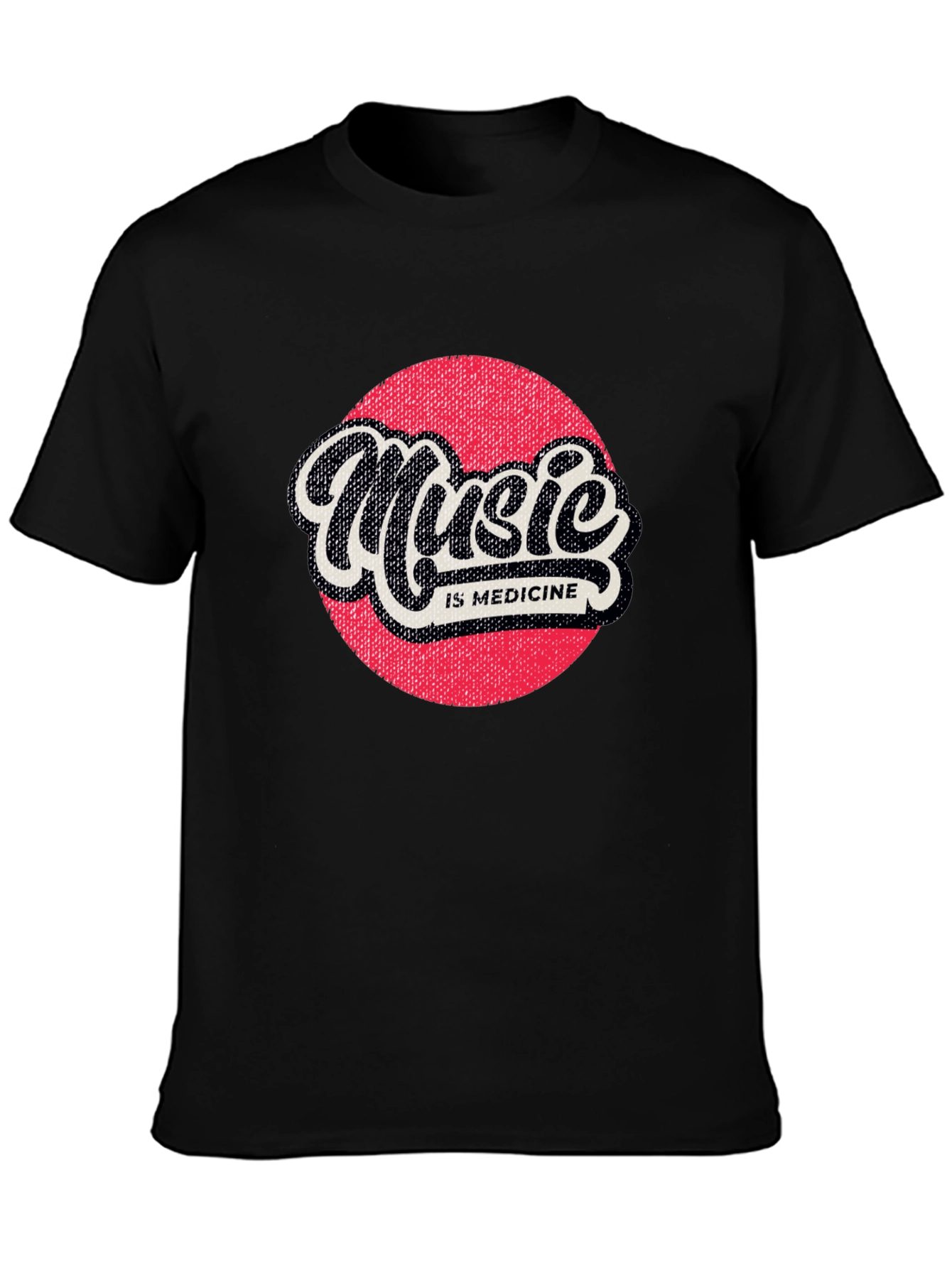 Music is Medicine Graphic Tee - Black
