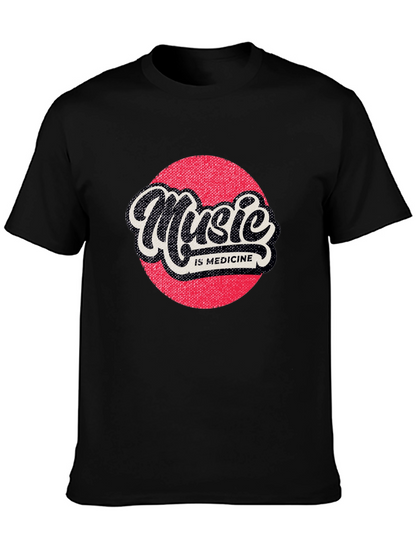 Music is Medicine Graphic Tee - Black