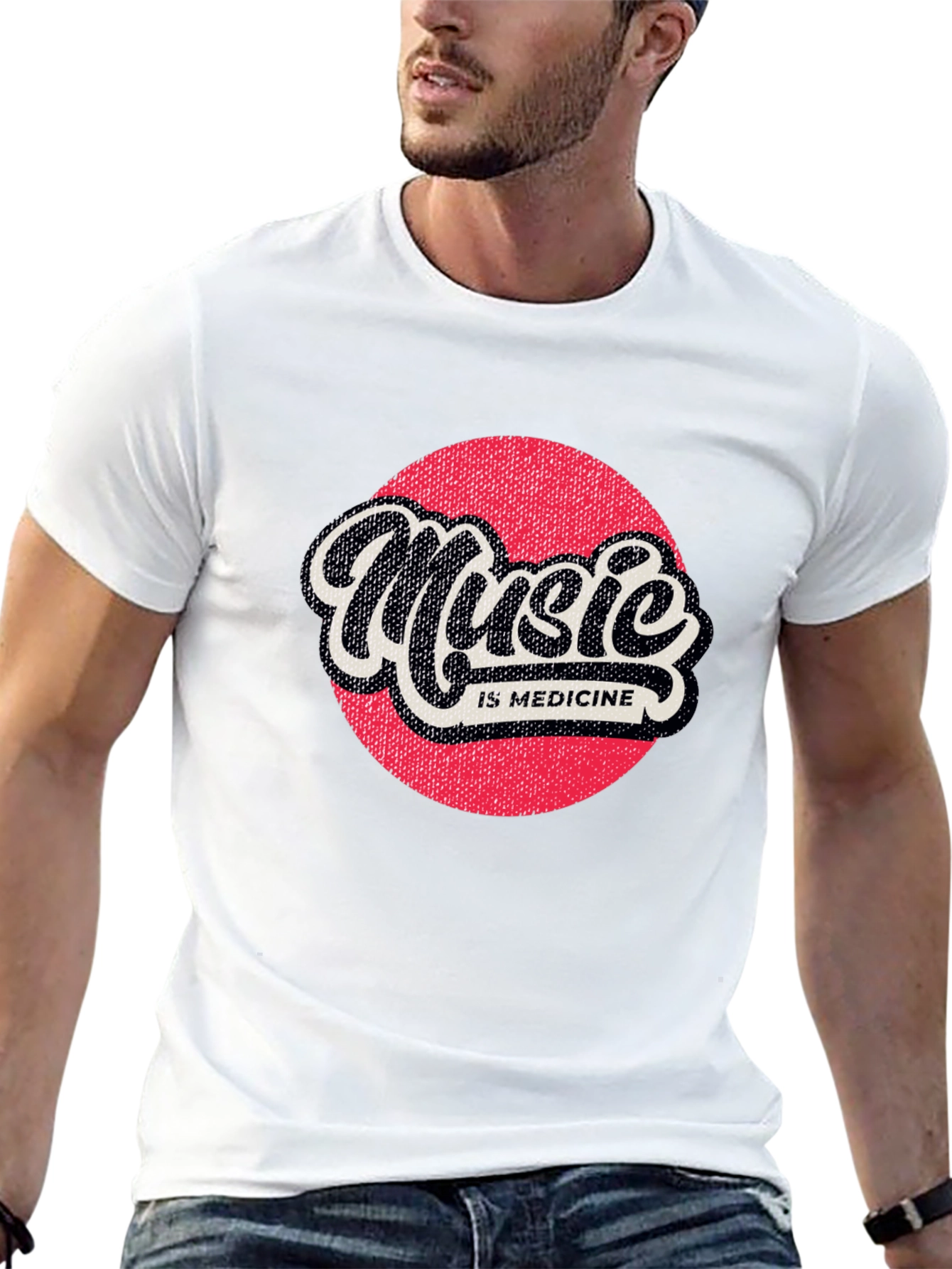 Music is Medicine Graphic Tee - Black