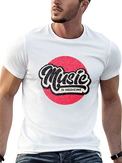Music is Medicine Graphic Tee - Black