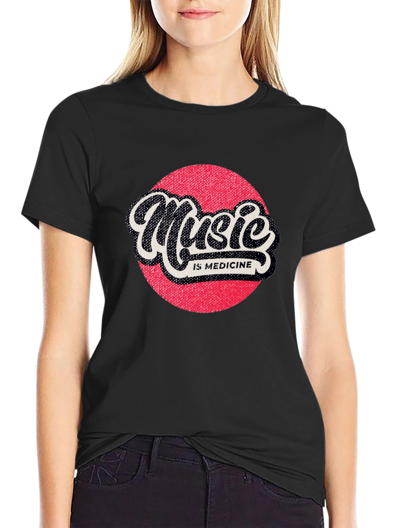 Music is Medicine Graphic Tee - Black