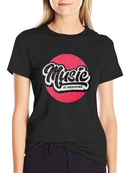 Music is Medicine Graphic Tee - Black