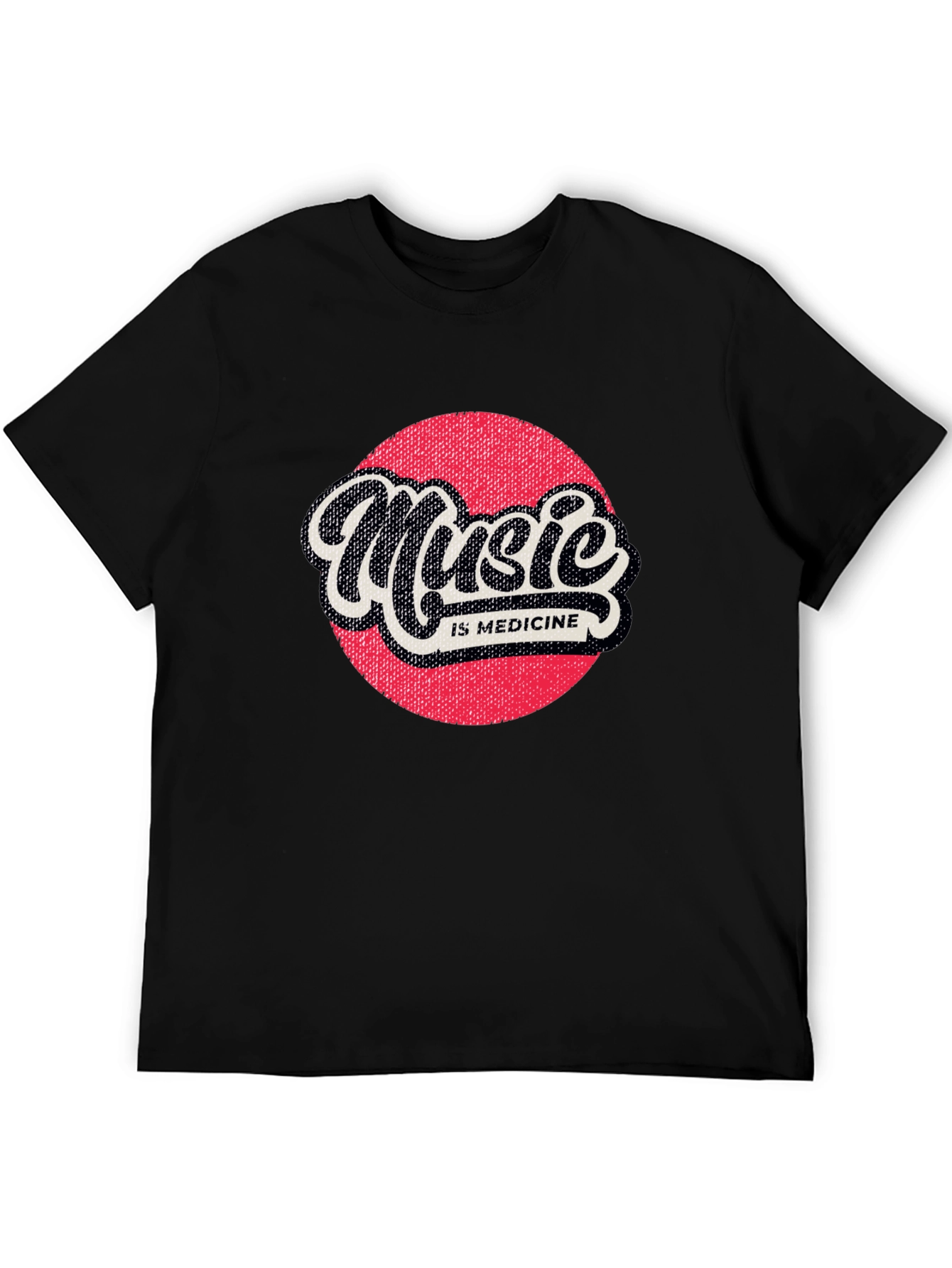 Music is Medicine Graphic Tee - Black