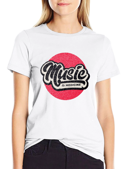 Music is Medicine Graphic Tee - Black
