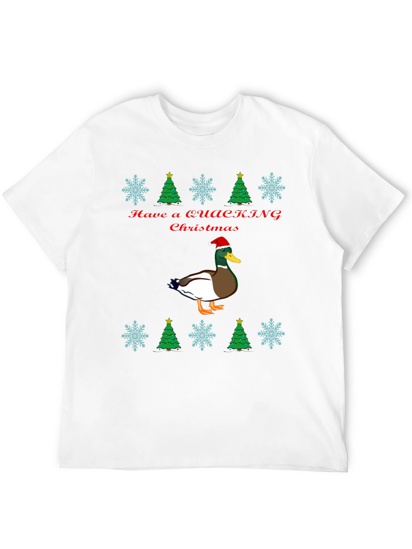 Quacking Christmas T-Shirt - Holiday Duck Tee