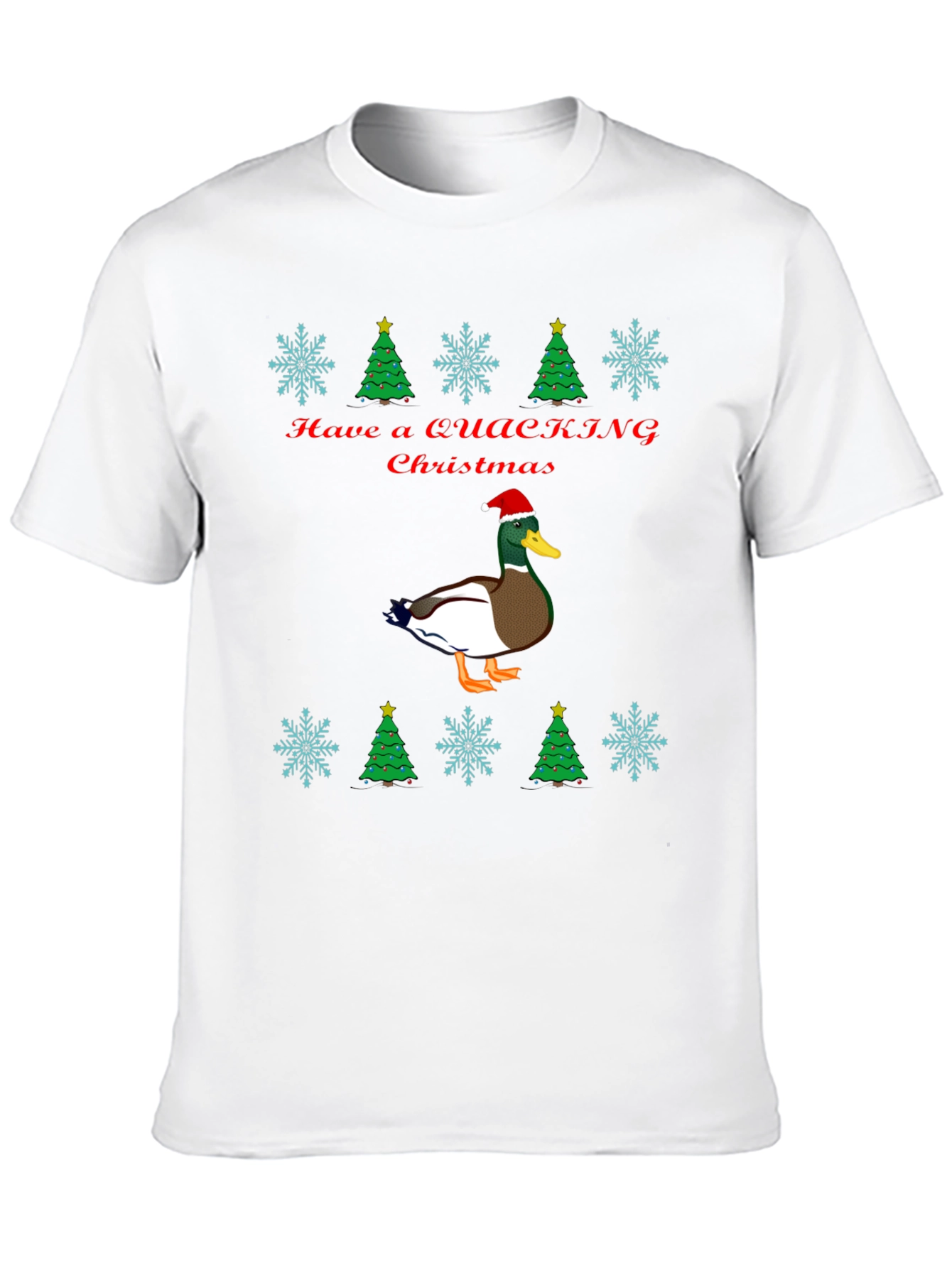 Quacking Christmas T-Shirt - Holiday Duck Tee