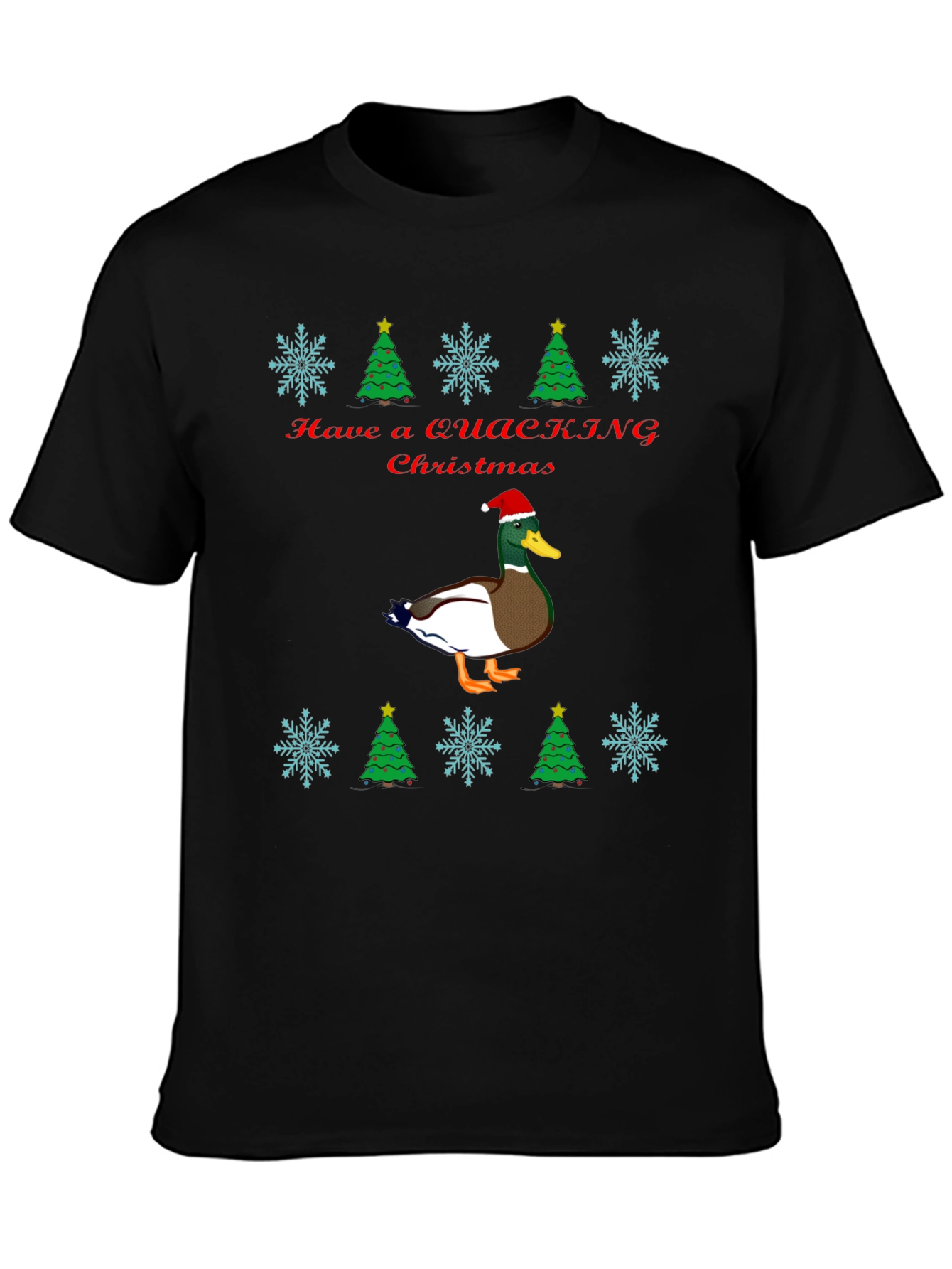 Quacking Christmas T-Shirt - Holiday Duck Tee