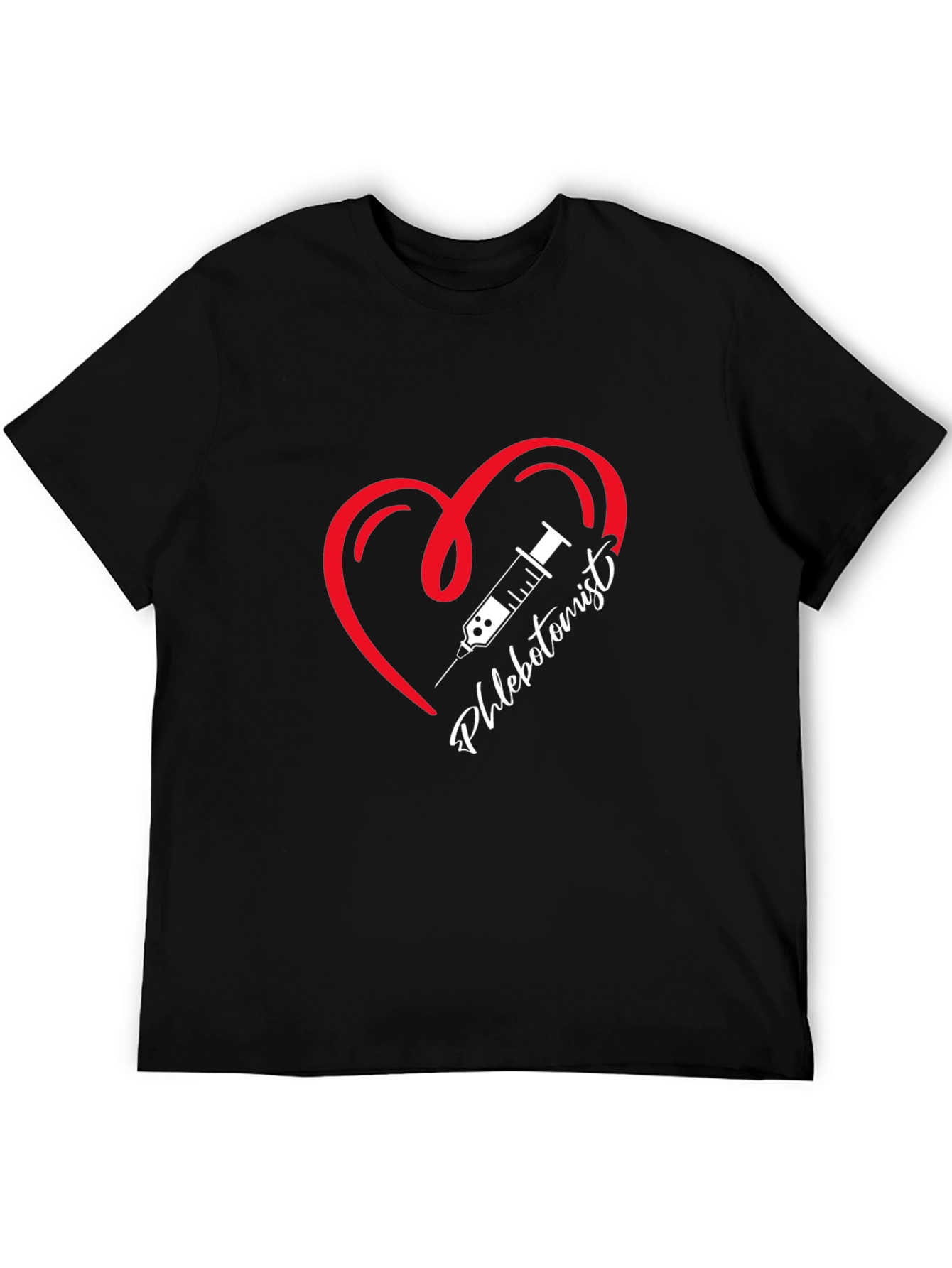 Phlebotomist Heart T-Shirt - Medical Professional Tee