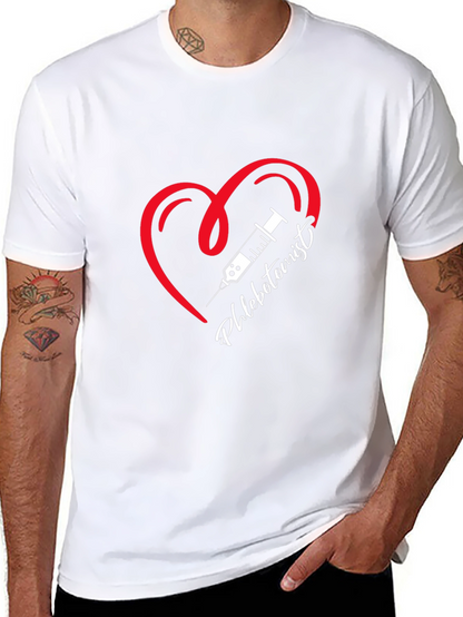 Phlebotomist Heart T-Shirt - Medical Professional Tee