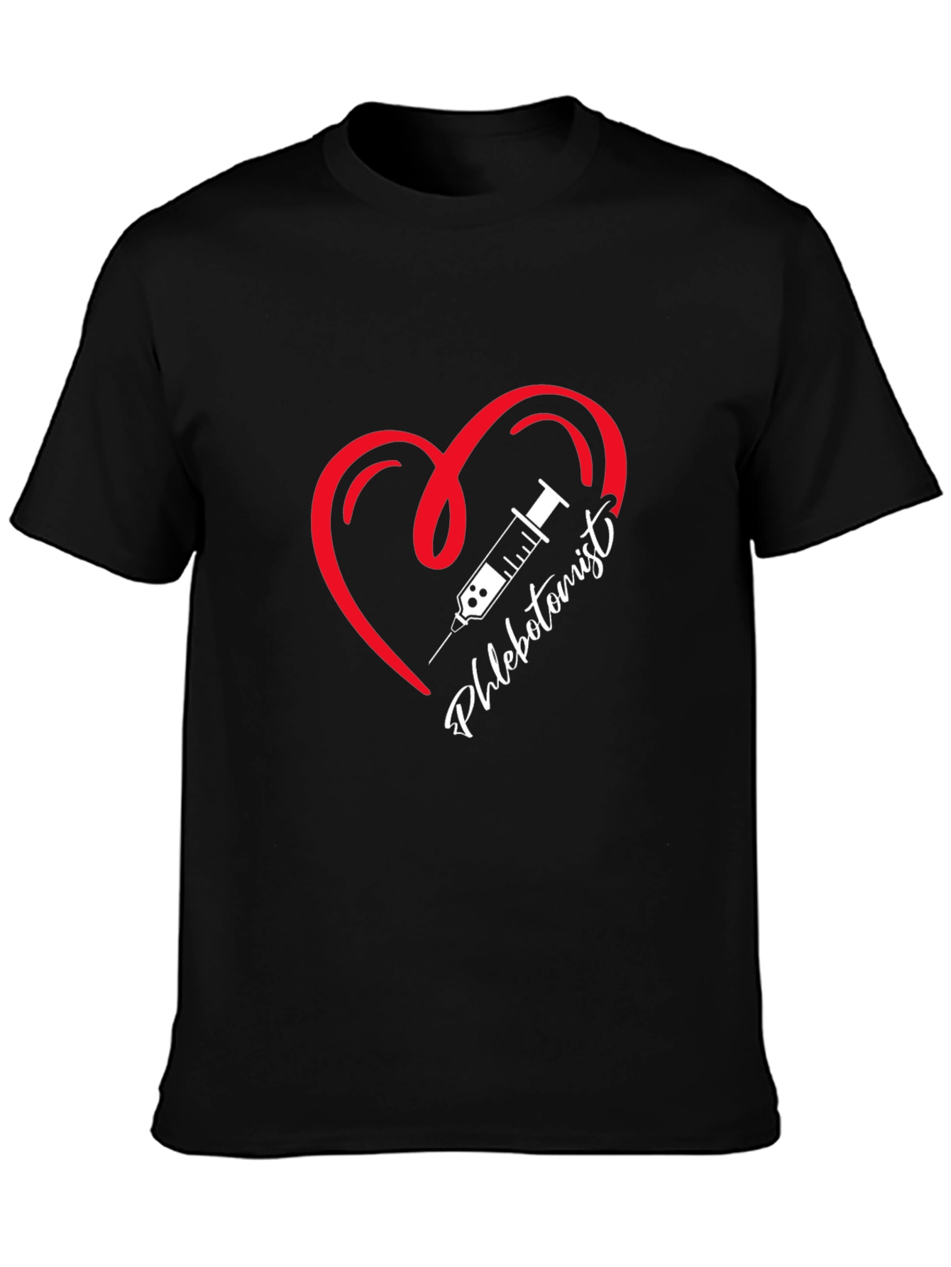 Phlebotomist Heart T-Shirt - Medical Professional Tee