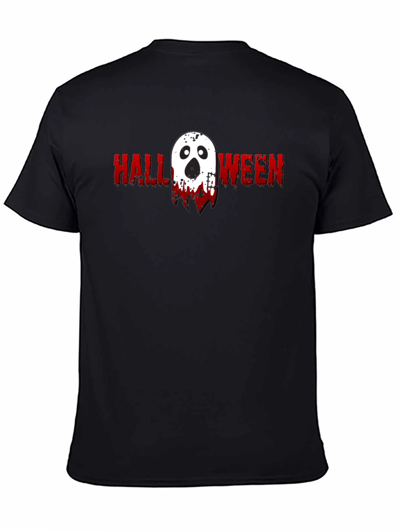 Halloween Ghost Graphic Tee - Spooky Season Shirt