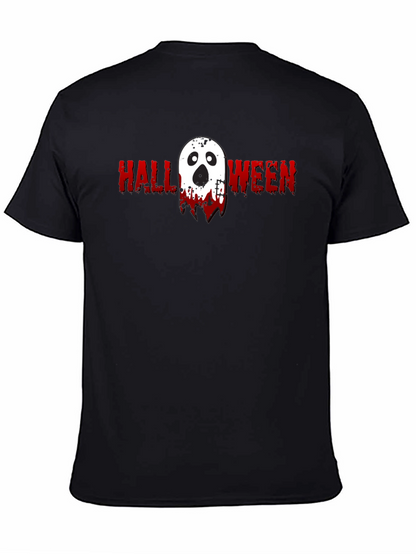 Halloween Ghost Graphic Tee - Spooky Season Shirt